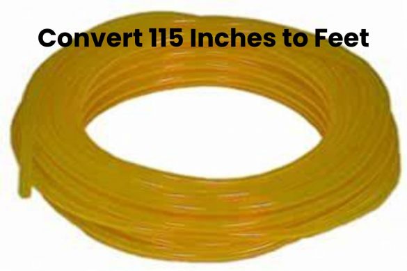 Convert 115 Inches to Feet