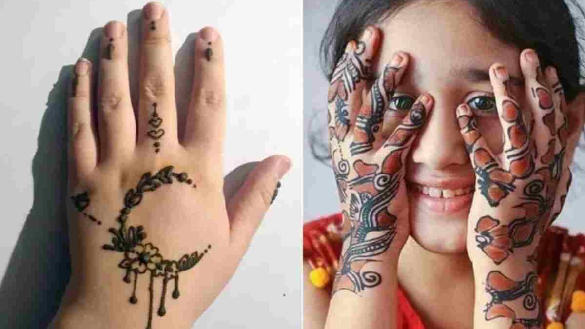 Cute Mehndi Design For Kids