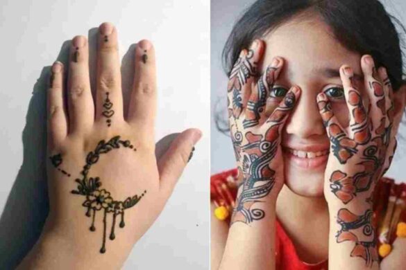 Cute Mehndi Design For Kids (1)