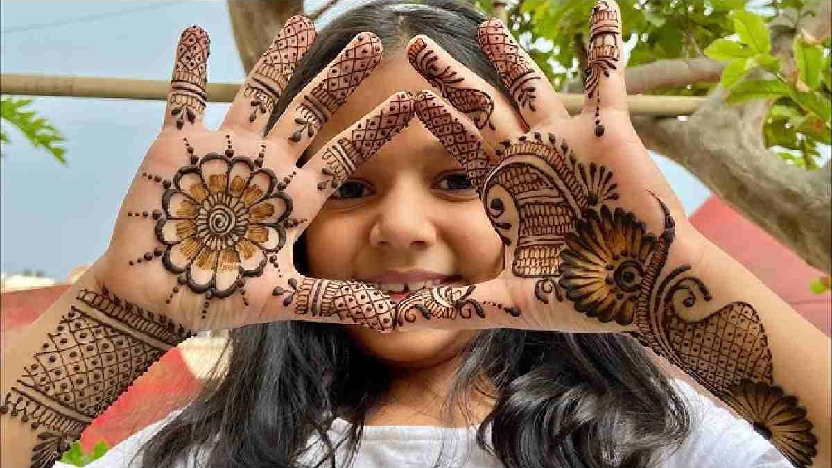 Cute Mehndi Design For Kids