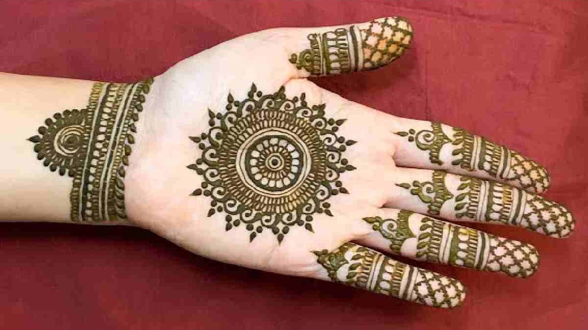 Easy Simple Circle Mehndi Design