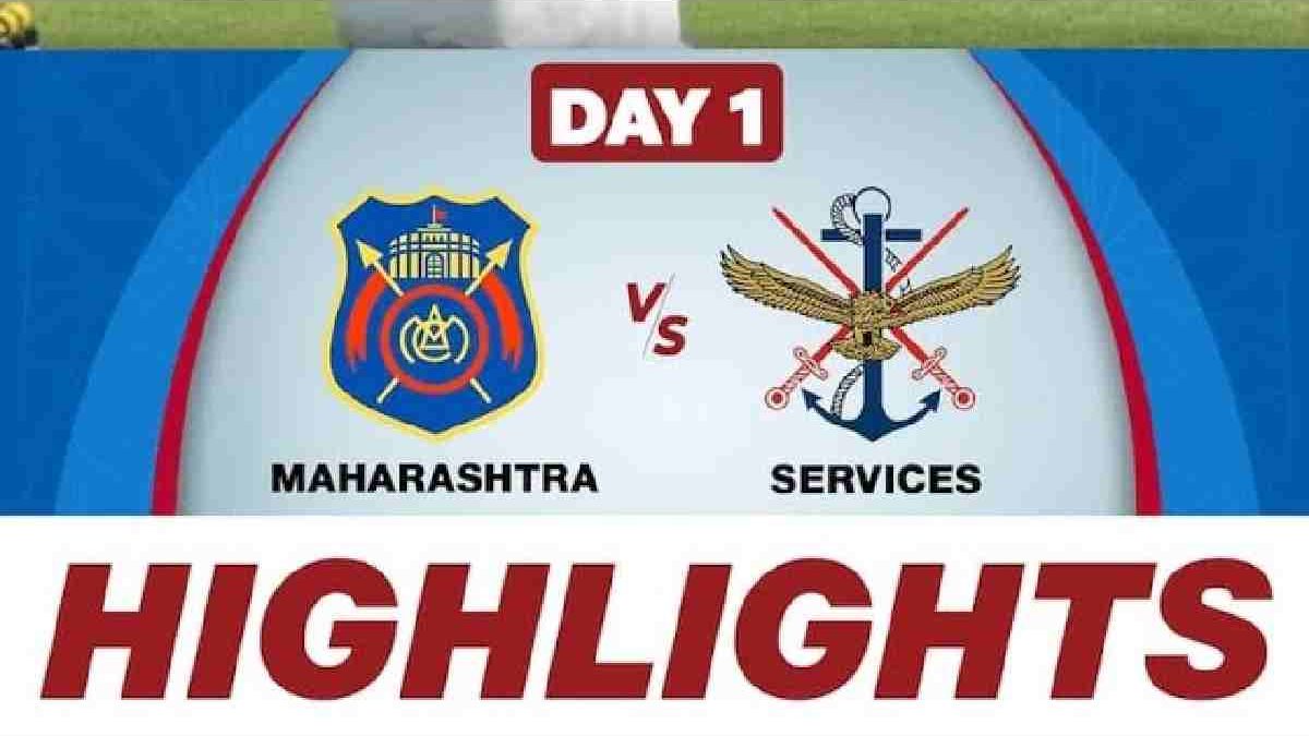 Maharashtra Cricket Team Vs Services Cricket Team Match Scorecard