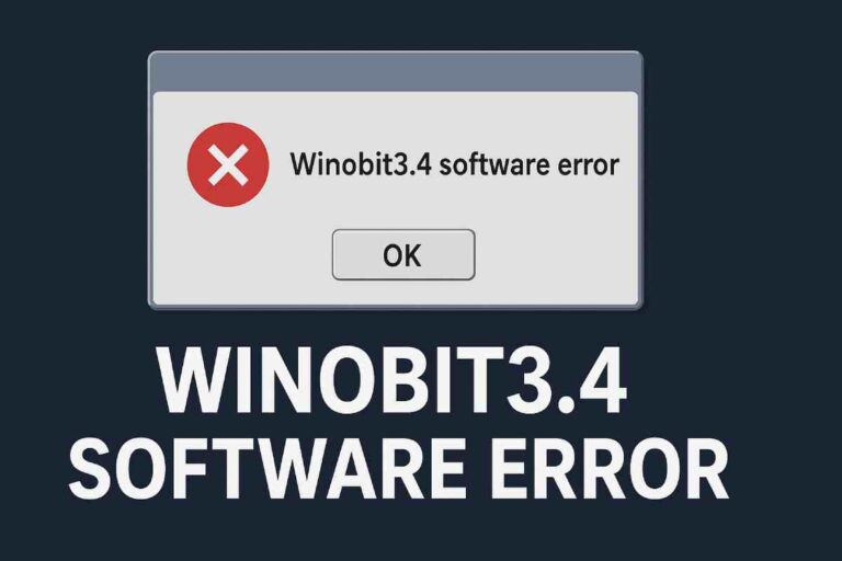 Winobit3.4 Software Error: Causes, Symptoms, and Effective Solutions