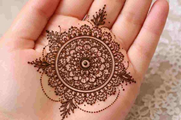 Easy Simple Circle Mehndi Design