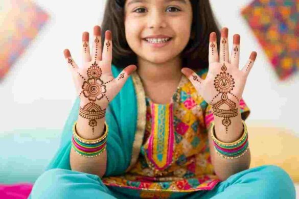 cute mehndi design for kids