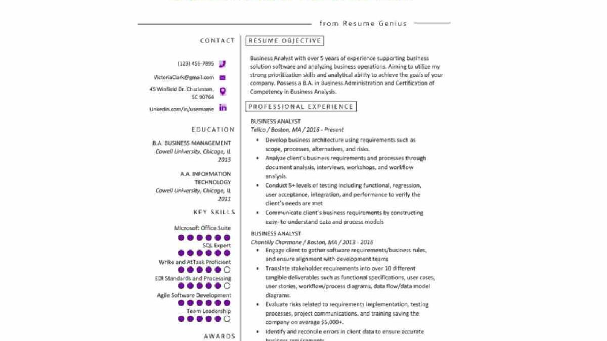 Business Analyst Resume: Skills, Experience & Winning Format