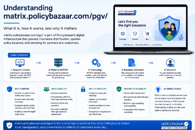 Understanding matrix.policybazaar.com/pgv/: A Complete Guide to PolicyBazaar’s Partner and Verification Portal